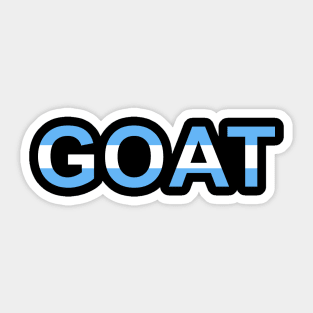 GOAT Flag Argentina Messi Sticker